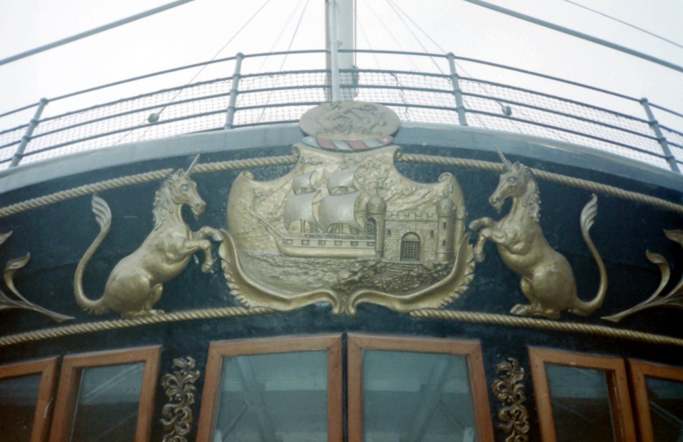 Crest on the SS Great Britain, Bristol, Gloucestershire