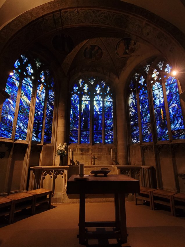 Modern Stained Glass, Gloucester Cathedral, Gloucestershire