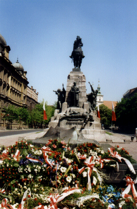 The Grunwald Monument, Krak�w, Poland