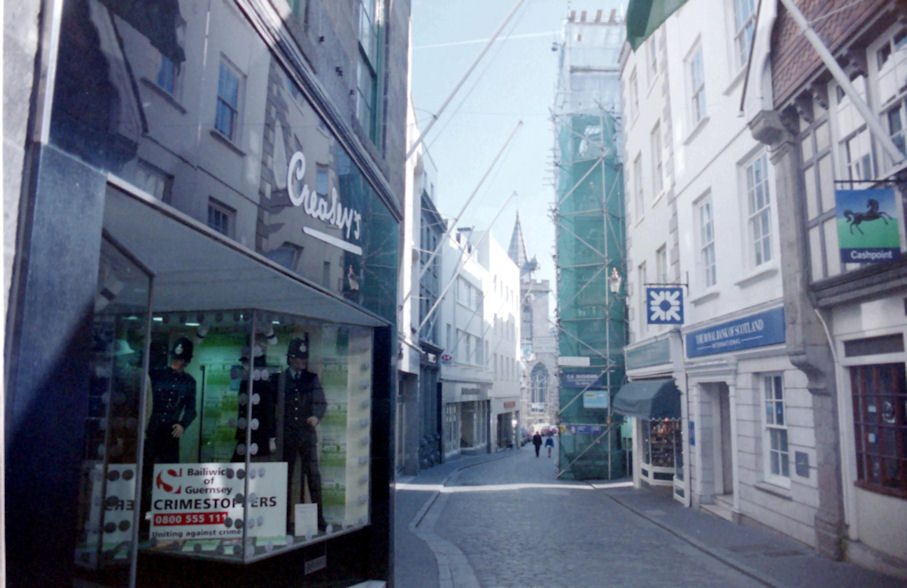 Main Street of St. Peter Port, Guernsey, Channel Islands