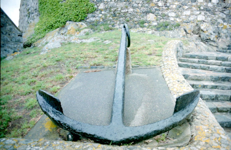 Anchor at Fort Grey, Guernsey, Channel Islands