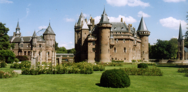 All the Kasteel's buildings, Kasteel de Haar, The Netherlands