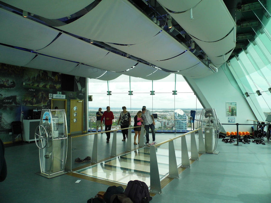 Inside the Spinnaker Tower, Portsmouth, Hampshire