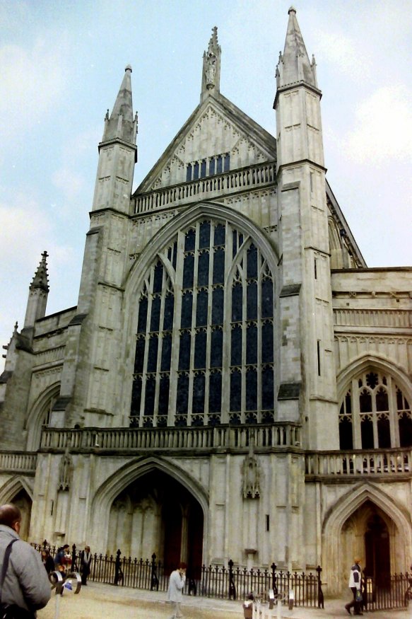 Side View of Winchester Cathedral, Hampshire