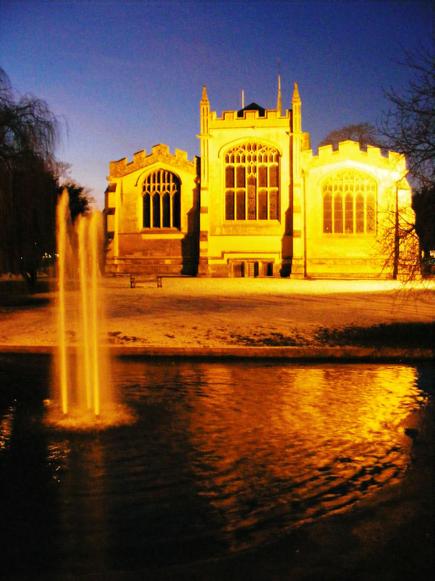 Hitchin Church at Night, Hertfordshire