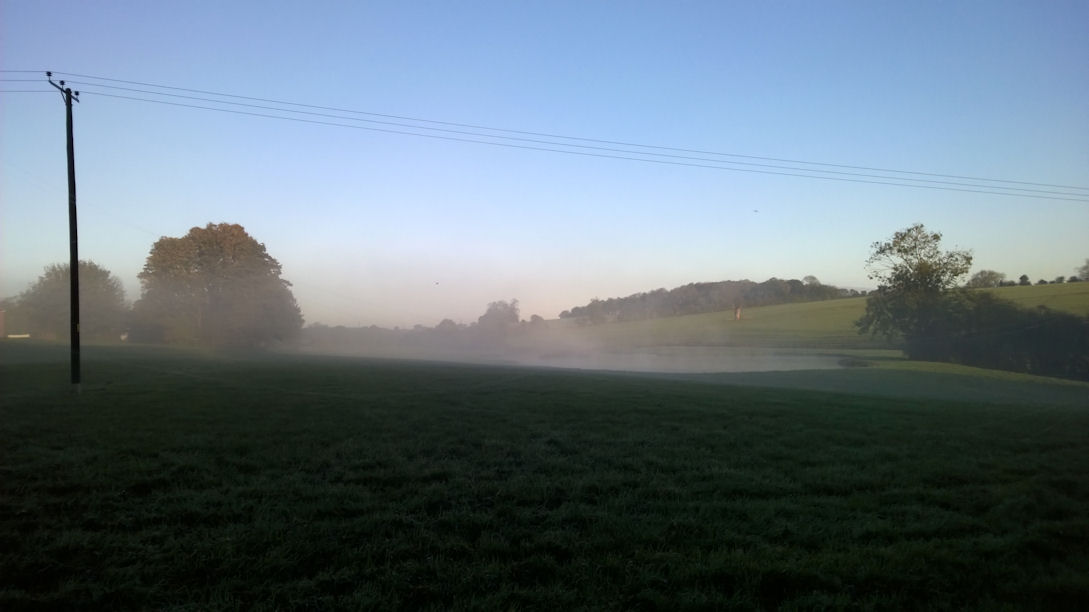 Misty Fields in Aspenden, Hertfordshire