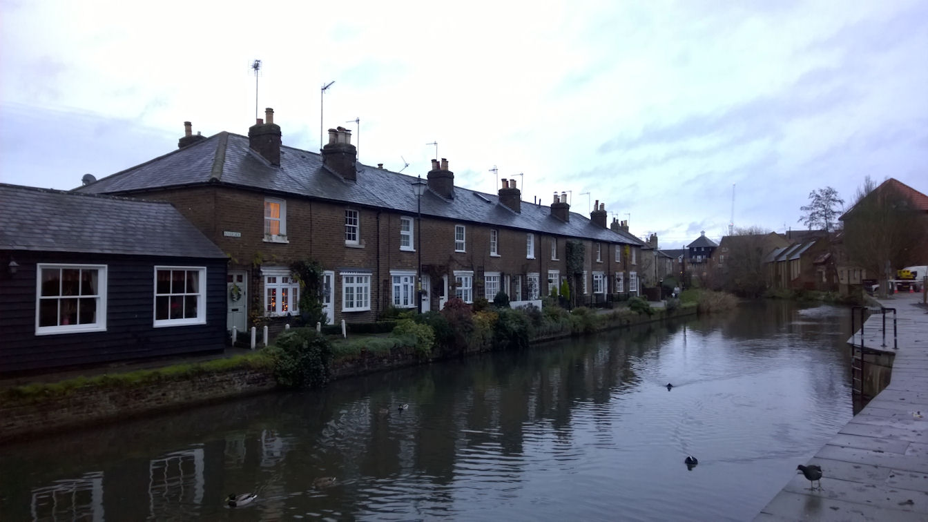 Houses on Folly Island, Hertford, Hertfordshire