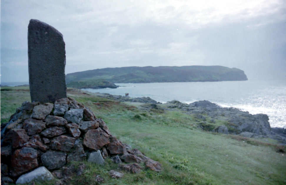 Looking towards The Calf of Man, a small island at the far south of the Isle of Man