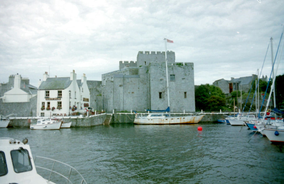 Another view of Castle Rushen and Castletown Harbour, Isle of Man