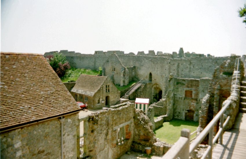 Interior view of Carisbrooke Castle, Isle of Wight