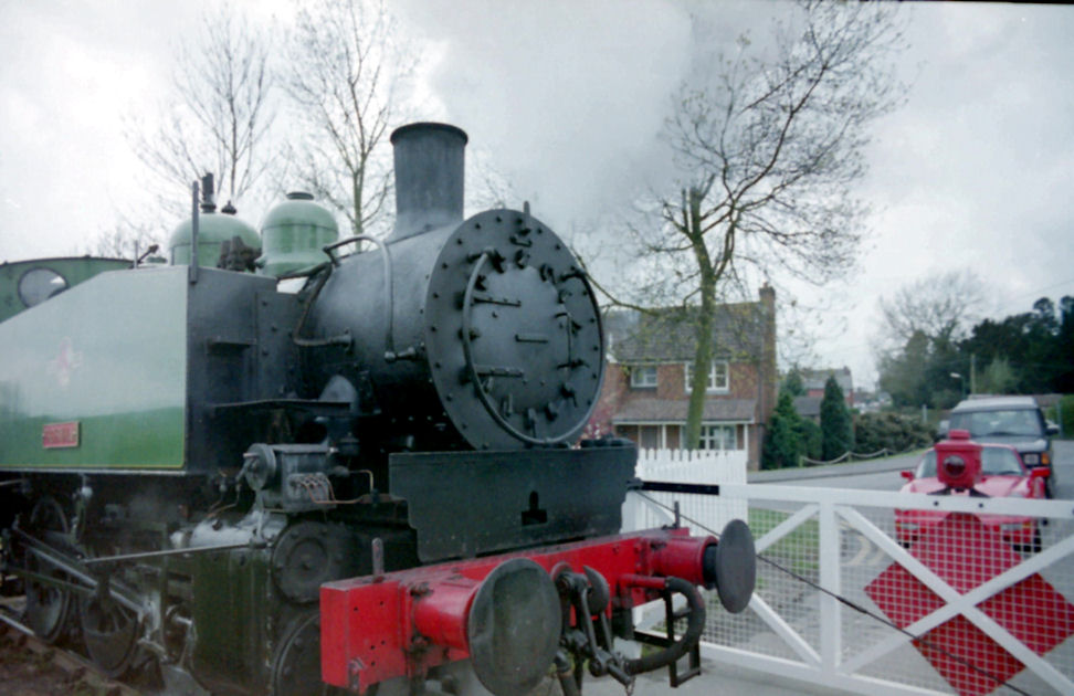 Steam Train on the Kent and East Sussex Railway, Tenterden, Kent