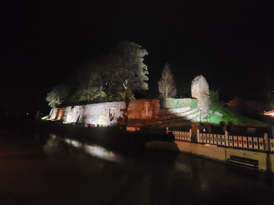 Tonbridge Castle at Night, Kent