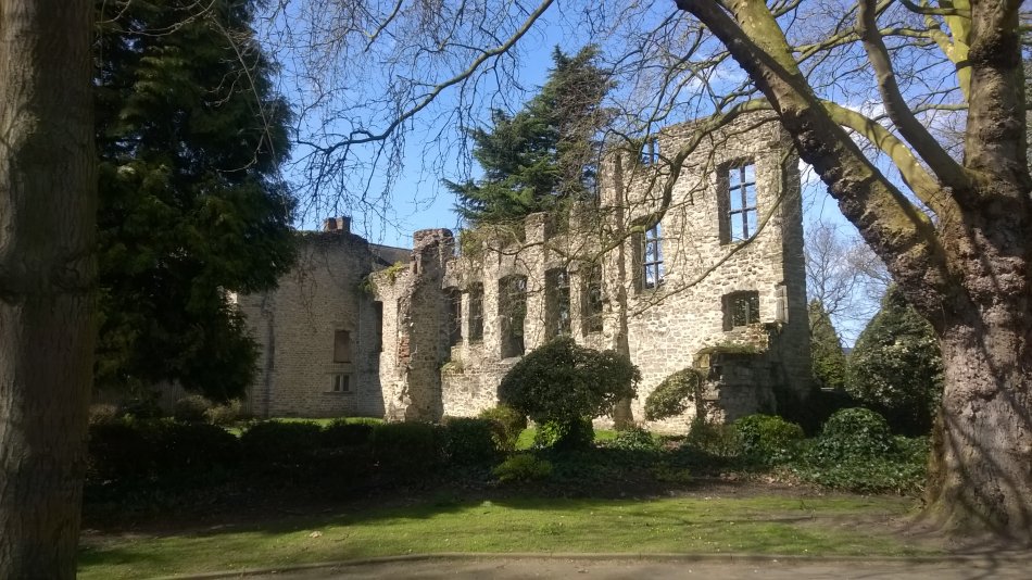 Ruins of Cavendish House, Abbey Park, Leicester, Leicestershire