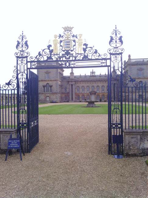 Ornate Gates at Grimsthorpe Castle, Lincolnshire