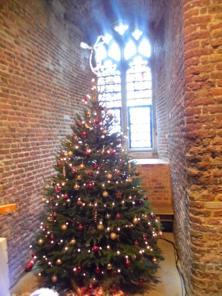 Christmas Tree inside Tattershall Castle, Lincolnshire