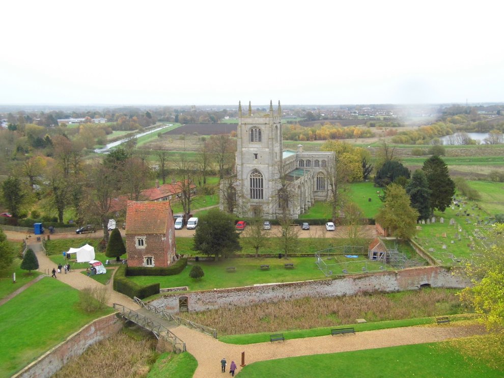 Tattershall Church from the Castle, Lincolnshire