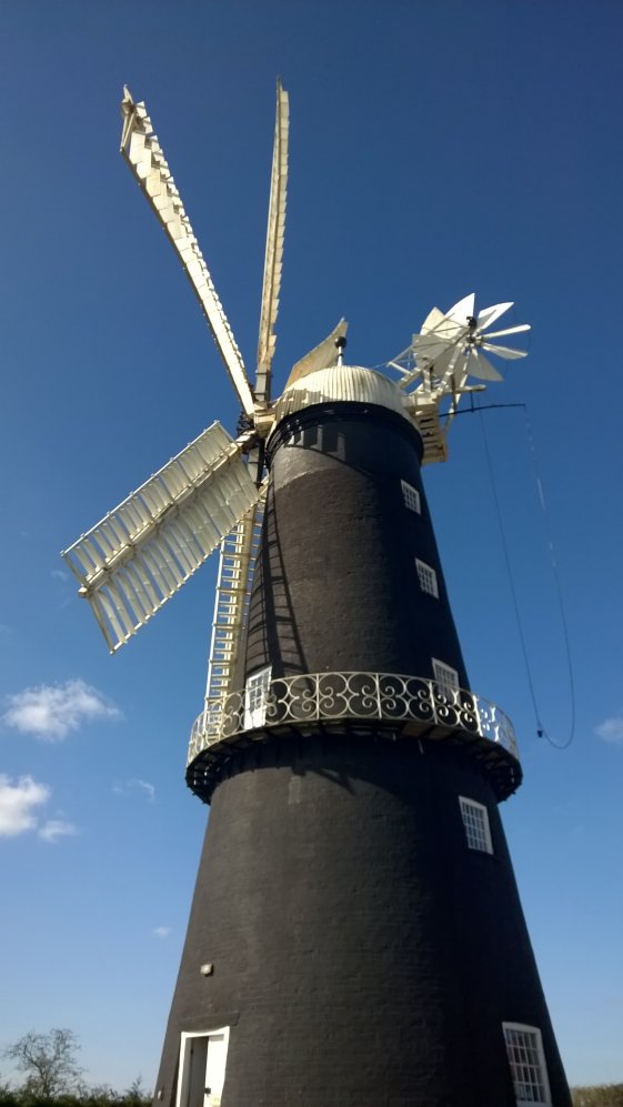 Rear view of Sibsey Trader Mill, Lincolnshire