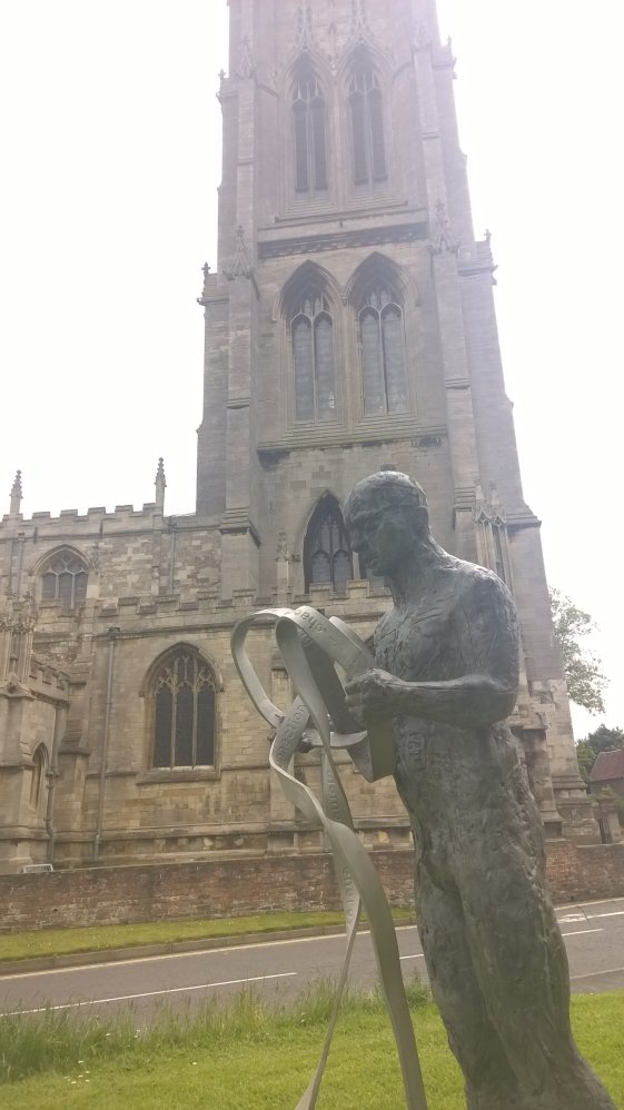 Statue by Louth Church, Lincolnshire