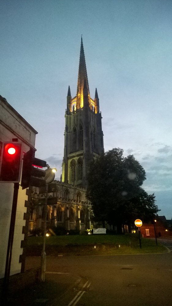 St. James Church, Louth, Lincolnshire - floodlit