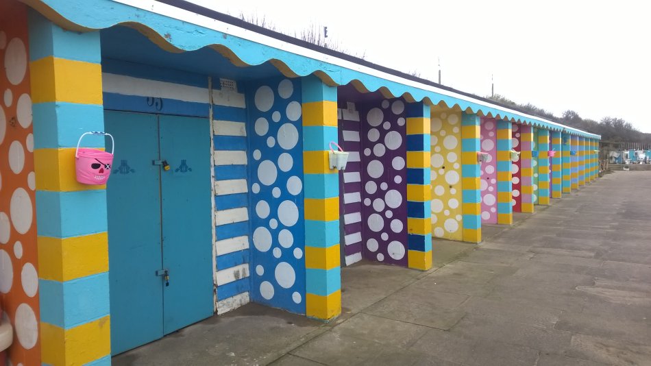 Beach Huts in Mablethorpe, Lincolnshire
