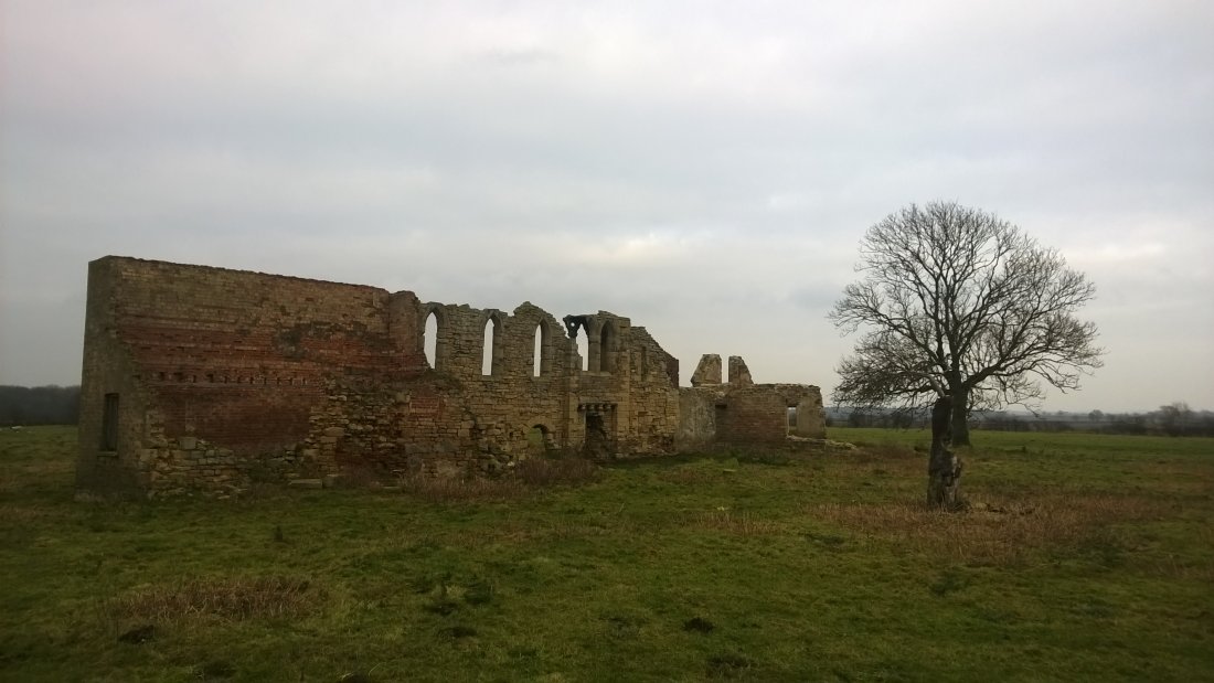 Winter Day at Tupholme Abbey, Lincolnshire
