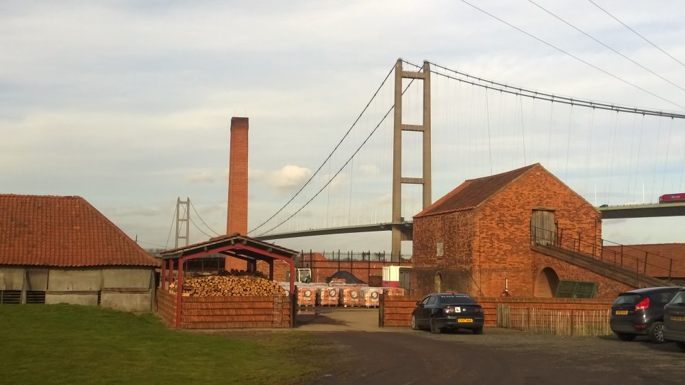 The Old Tile Works and Humber Bridge, Lincolnshire