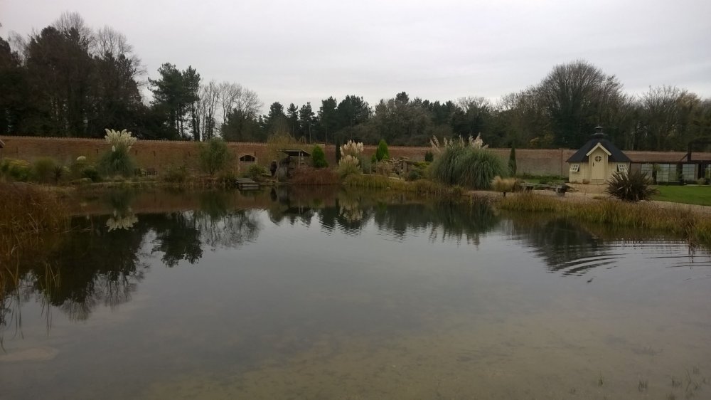 The Lake at the Walled Garden at Baumber, Lincolnshire