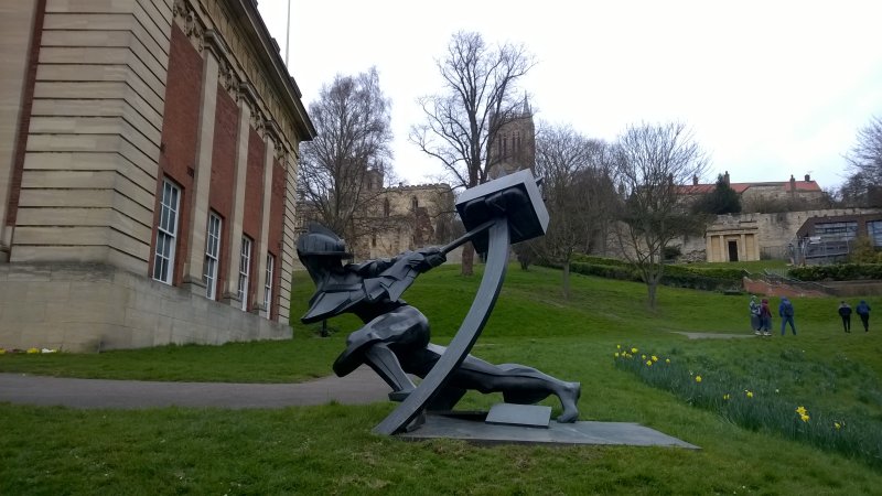Statue at The Usher Gallery, Lincoln, Lincolnshire