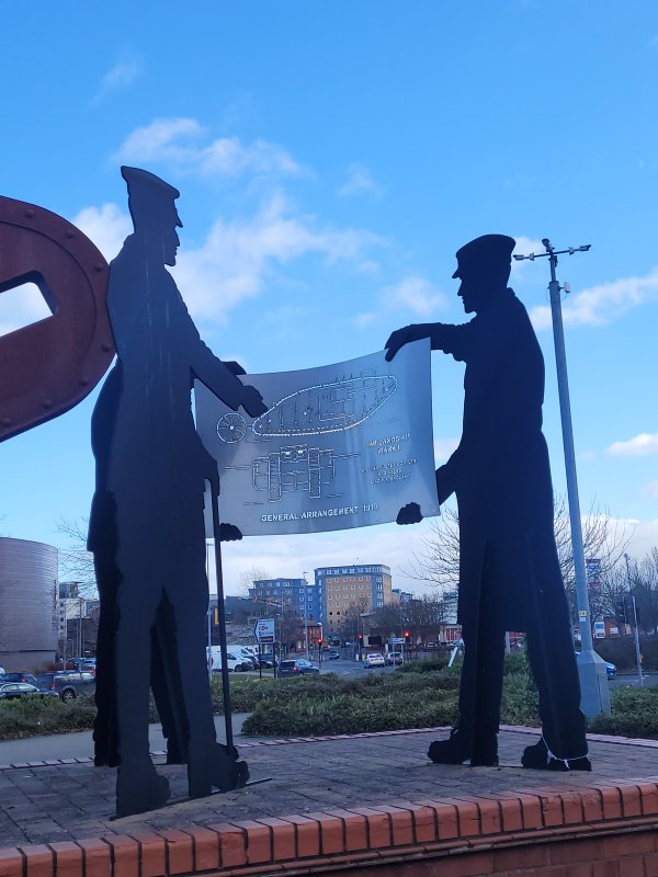Detail of Lincoln Tank Memorial, Lincolnshire