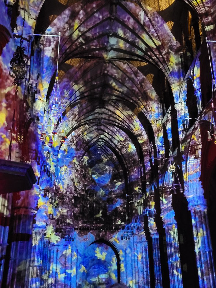 Looking down the Nave - Life by Luxmuralis at Lincoln Cathedral, Lincolnshire
