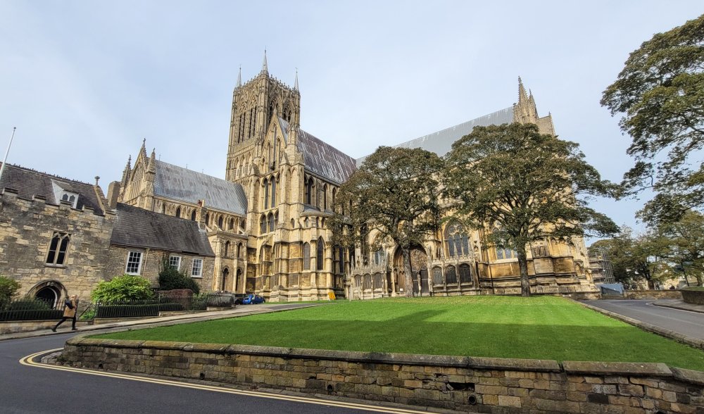 Lincoln Cathedral from Minster Yard, Lincolnshire