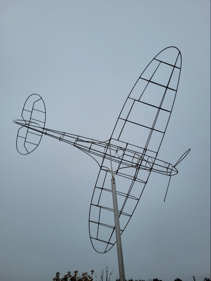 Spitfire Sculpture, Metheringham Airfield, Lincolnshire