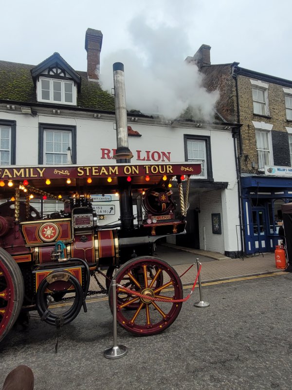 Steam Engine at Horncastle Christmas Market, Lincolnshire
