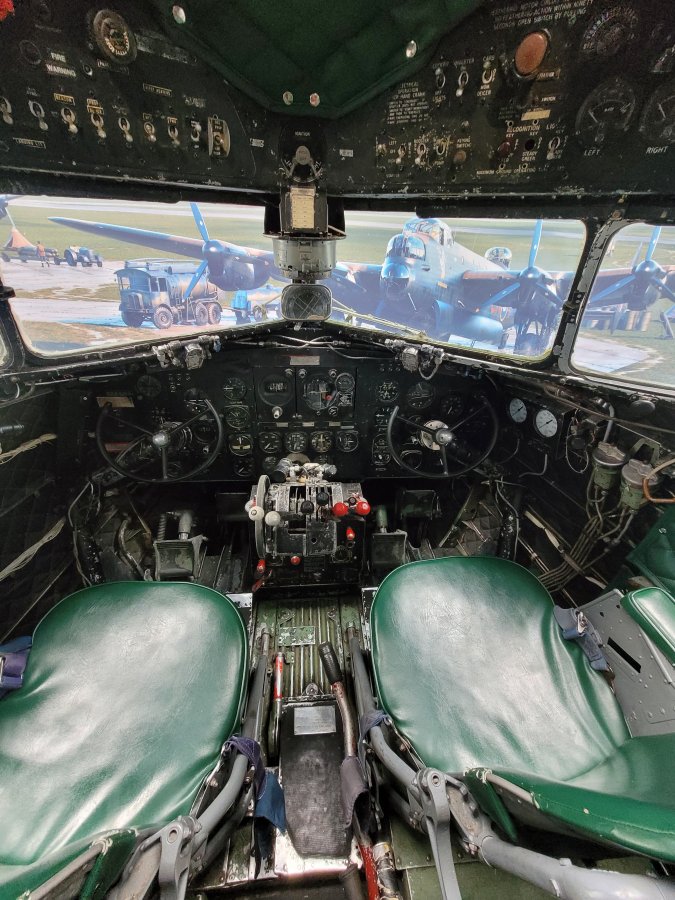 So Many Controls! Dakota Cockpit, Metheringham Airfield, Lincolnshire