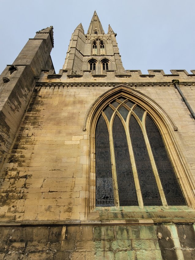Looking up the Spire, Grantham Church, Lincolnshire