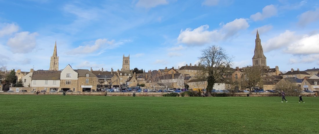Stamford Skyline from the Meadows, Lincolnshire
