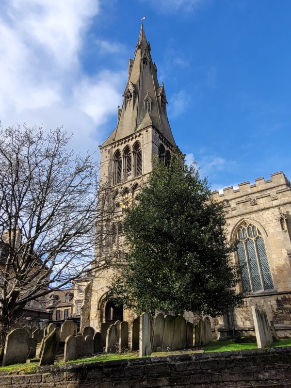 St. Mary's Church from St. Mary's Place, Stamford, Lincolnshire