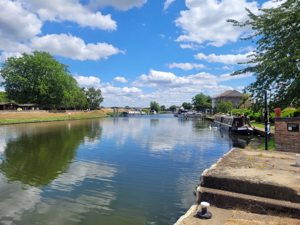 The Foss Dyke Canal at Torksey Lock, Lincolnshire