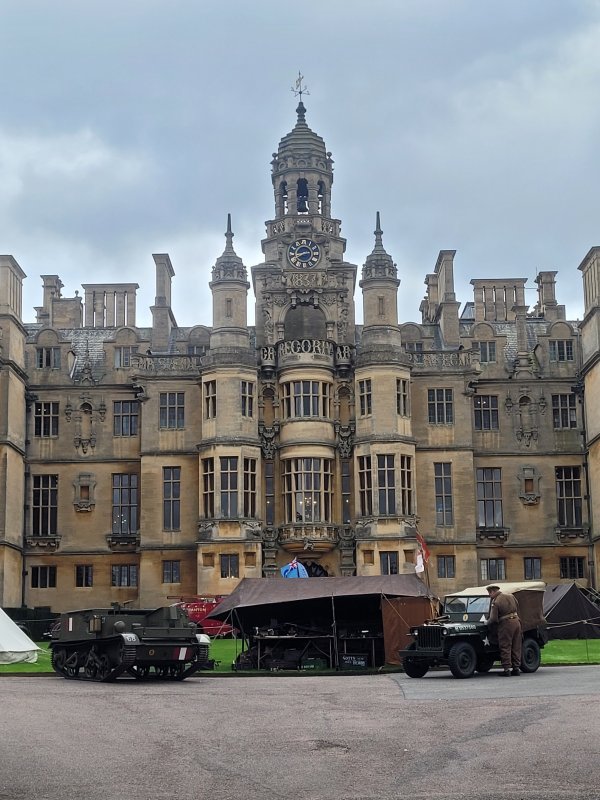 Bringing World War II to Harlaxton Manor. Lincolnshire