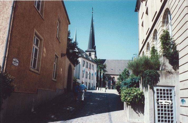 Luxembourg-Ville showing the Cathedral, Luxembourg