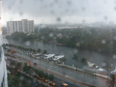 Wet Day in Miami! Florida, USA