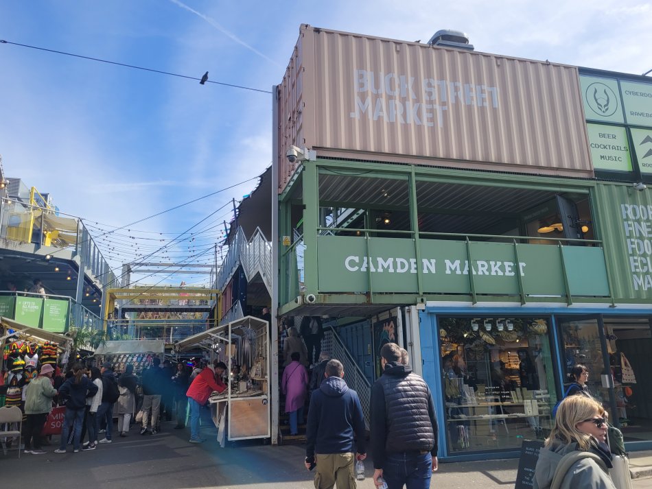 The Recycled Containers of Buck Street Market, Camden Town, Middlesex