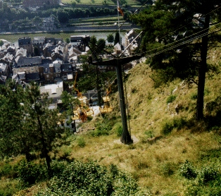 The T�l�si�ge to Parc Mont Fat, Dinant, Belgium