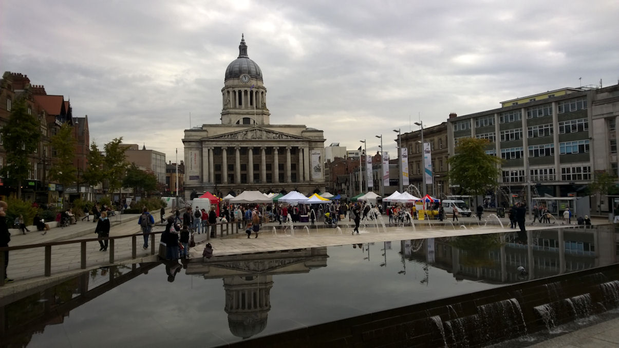 Old Market Square, Nottingham - the largest in England