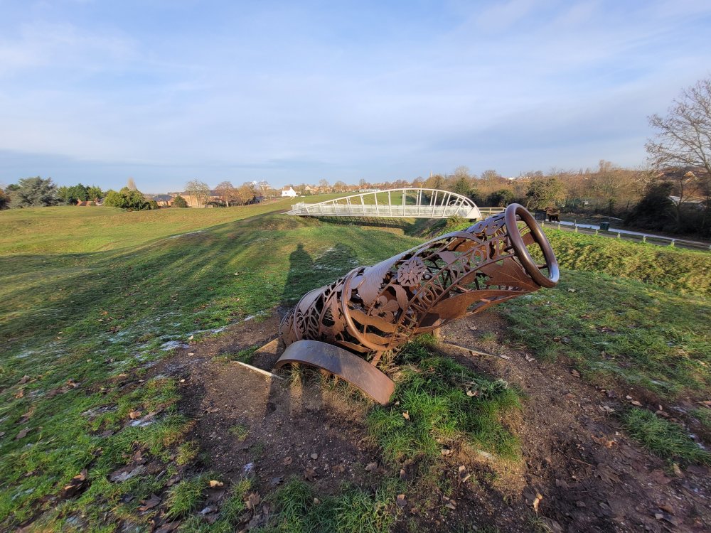 Canon and Bridge, The Queen's Sconce, Newark-on-Trent, Nottinghamshire