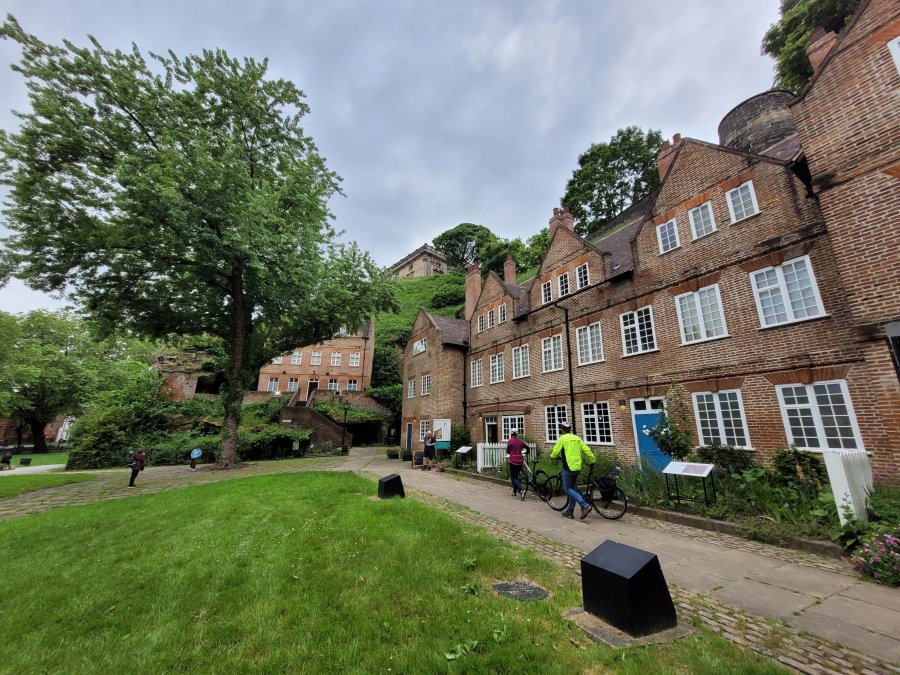 Brewer's Yard, under Nottingham Castle Rock, Nottinghamshire