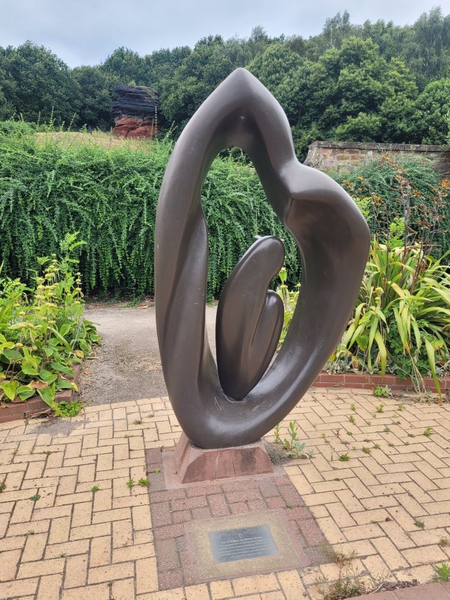 Another view of The Refugee, Bramcote Hills Walled Garden, Nottinghamshire