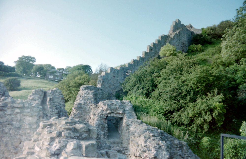 Berwick Castle showing the "Breakneck Stairs", Berwick-upon-Tweed, Northumberland