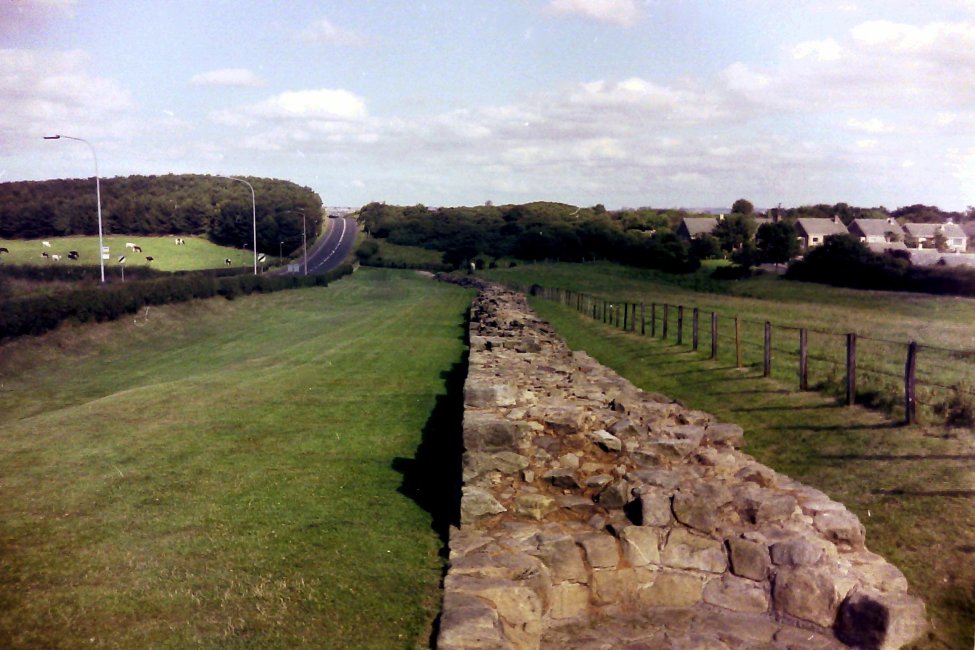 Hadrian's Wall at Heddon-on-the-Wall, Northumberland