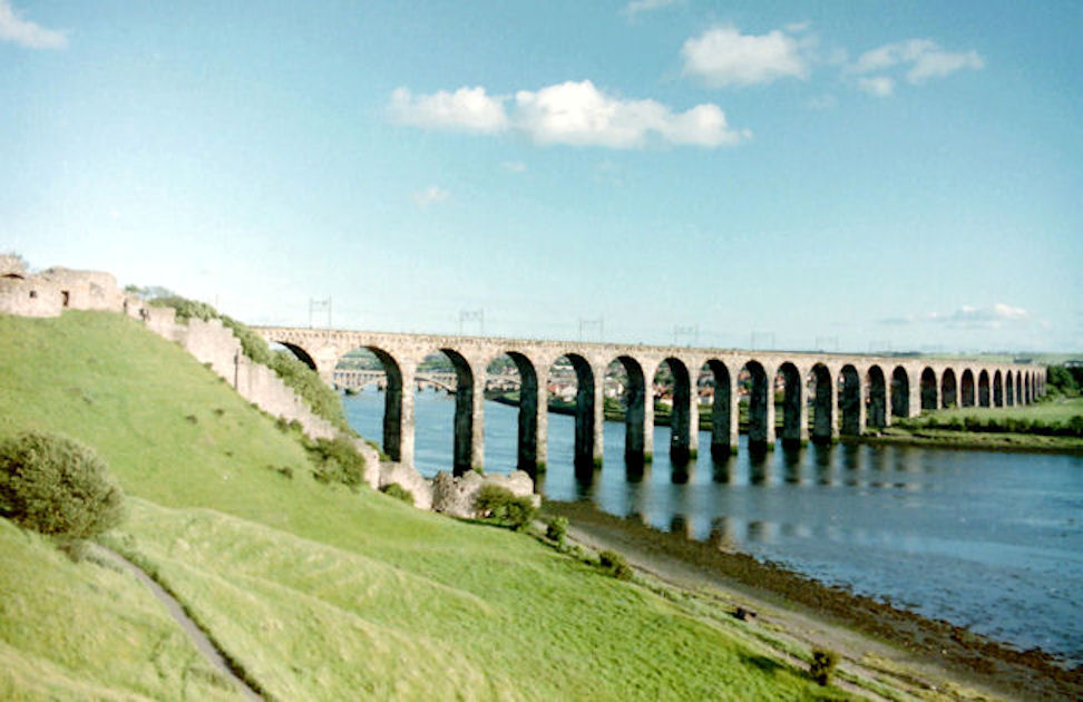 Castle and Royal Border Bridge, Berwick-upon-Tweed, Northumberland